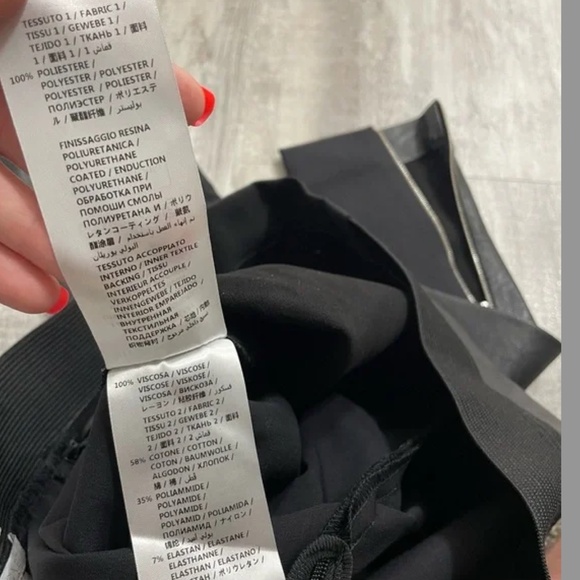 Stella McCartney Skin Free Skin Darcelle Faux Leather Leggings Pants - Picture 8 of 14